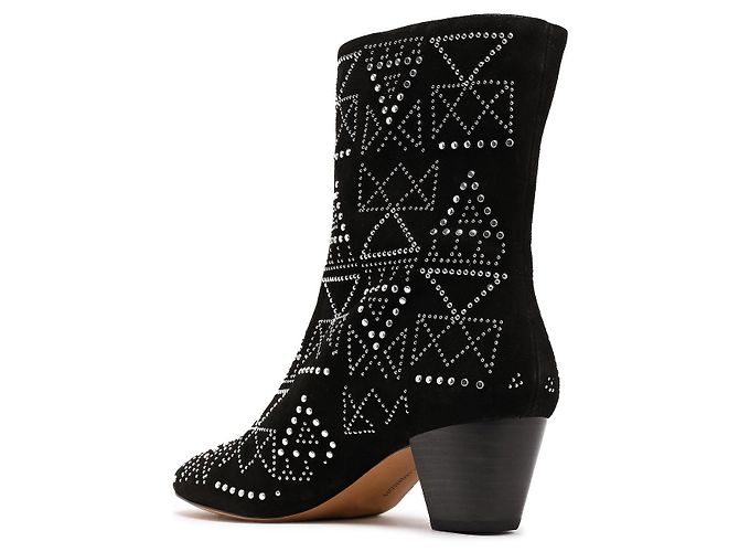 Rebecca Minkoff Stivali con borchie argento scamosciato nero - vista 17