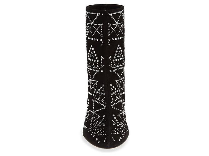 Rebecca Minkoff Stivali con borchie argento scamosciato nero - vista 7