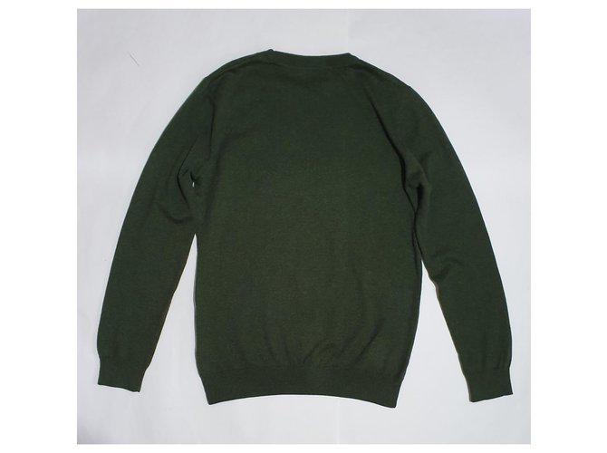 Autre Marque Knowledge Cotton Apparel Pullover Grün Baumwolle Kaschmir M - Ansicht 3