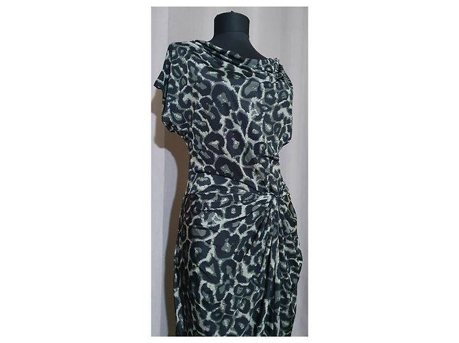 Autre Marque Vestido Ilse Jacobsen estampado leopardo Multicolor - vista 2