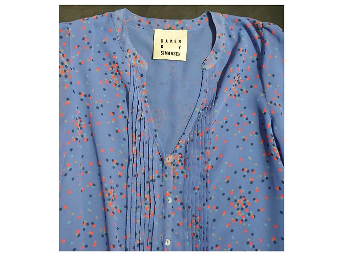 Karen B Y Simonsen Blusenhemd mit Tupfen Polyester Mehrfarben - Ansicht 4