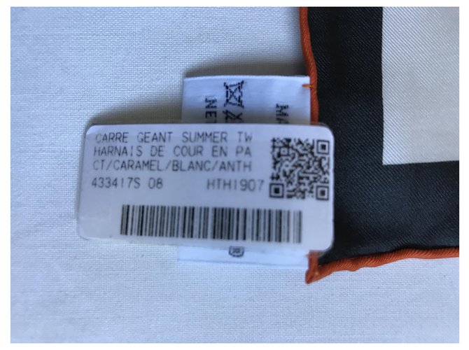 Hermès Harnais de Cour en Patch Schal 140 Mehrfarben - Ansicht 6