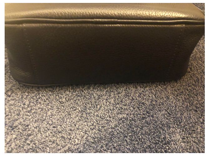 Chopard toiletry bag dark blue grained leather - view 2