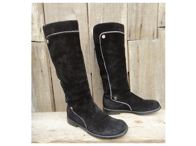 Botas Céline de ante negro 36,5 - vista 4