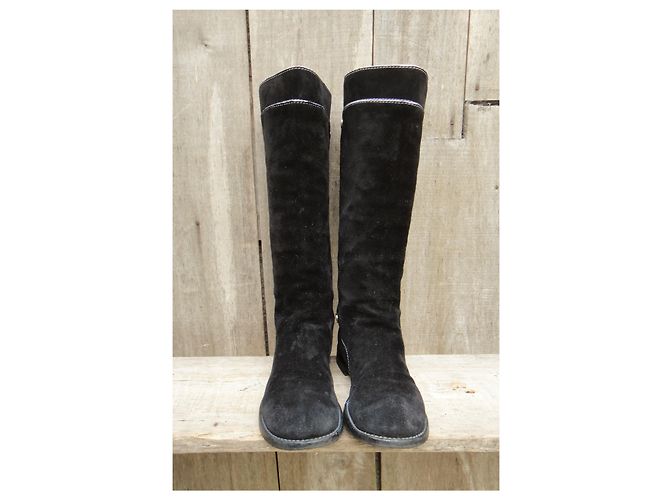 Botas Céline de ante negro 36,5 - vista 6