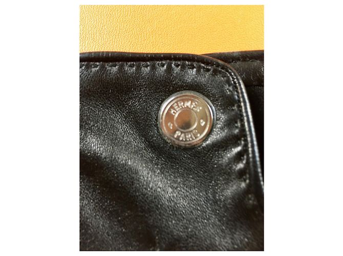 Guanti Hermès cucinati neri Nero - vista 4