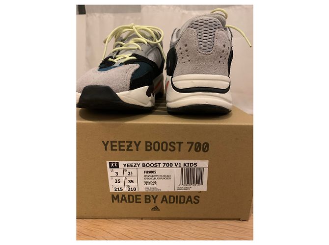 Adidas Yeezy boost wave runner 700 solid grey Noir Orange Gris Vert foncé - vue 7