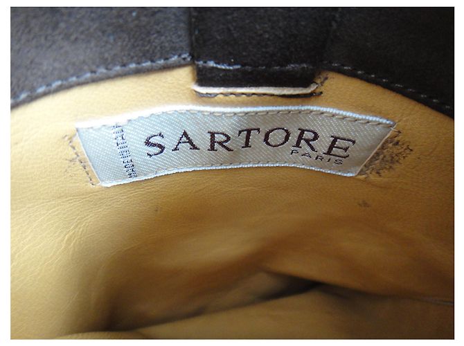 Botas Sartore Camargue marrón oscuro ante 37 - vista 2