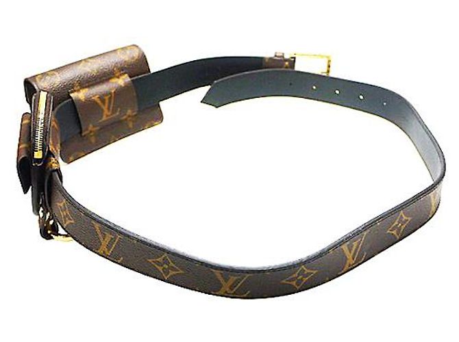 Louis Vuitton Ganz neu 2020 Täglich Multi Pocket 30mm Riemengröße 80 Braun - Ansicht 3