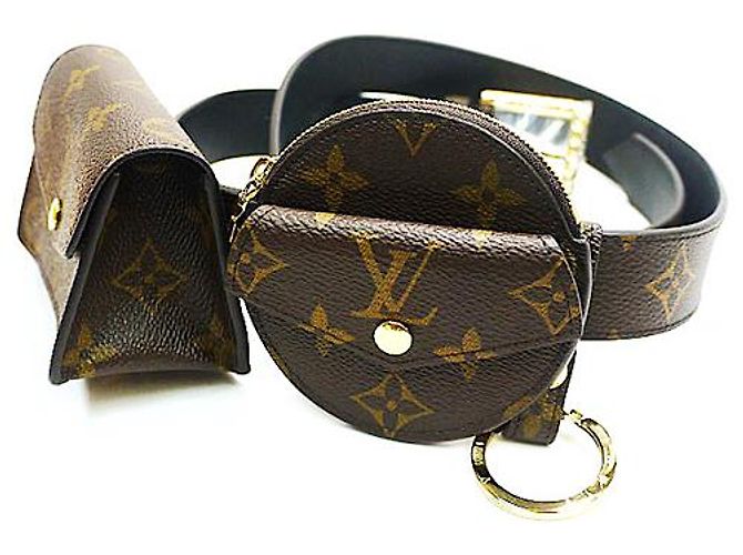 Louis Vuitton Ganz neu 2020 Täglich Multi Pocket 30mm Riemengröße 80 Braun - Ansicht 7