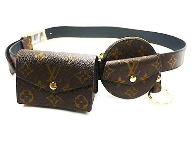 Louis Vuitton Ganz neu 2020 Täglich Multi Pocket 30mm Riemengröße 80 Braun - Ansicht 8