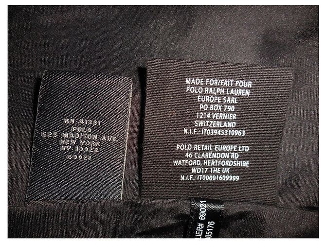 Polo Ralph Lauren Samt- und Spitzenkleid Schwarz - Ansicht 7