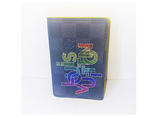 Louis Vuitton Edición limitada 2020 Logo Damier Graphite Pocket Organizer Gris - vista 3