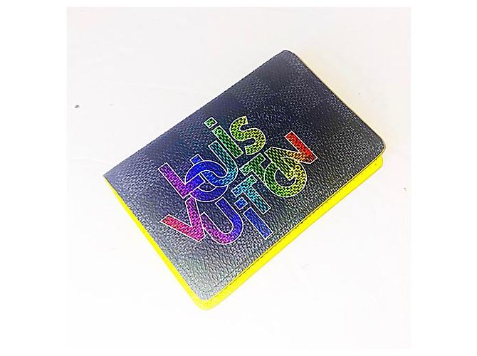 Louis Vuitton Edición limitada 2020 Logo Damier Graphite Pocket Organizer Gris - vista 4