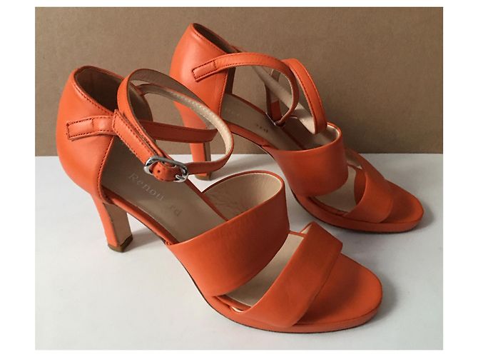Autre Marque Sandali con tacco RENOUAR 36 IT ( 37 fr). Arancione - vista 3