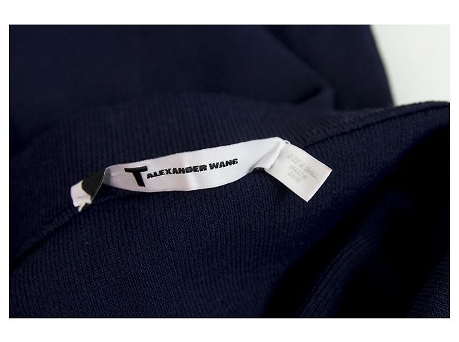 T by Alexander Wang Minifalda Tres Petit elastizada de viscosa azul elastizada XS - vista 3