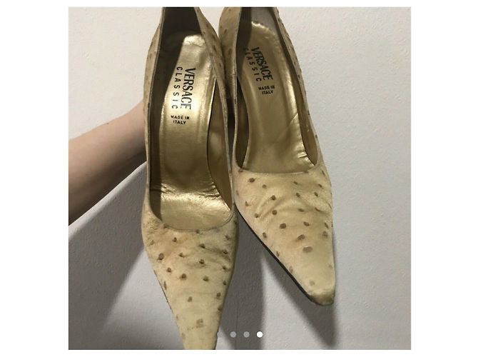 Décolleté dorate vintage Versace Classic D'oro - vista 10
