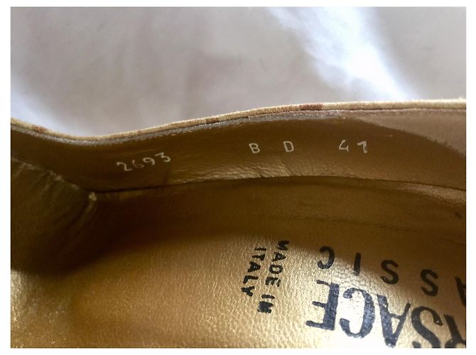 Décolleté dorate vintage Versace Classic D'oro - vista 3