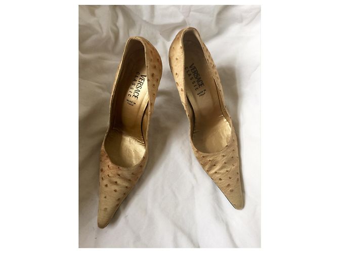 Décolleté dorate vintage Versace Classic D'oro - vista 5