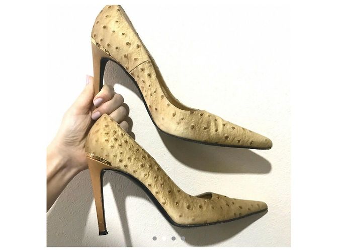 Décolleté dorate vintage Versace Classic D'oro - vista 8
