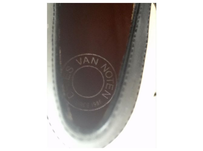 Stivaletti stringati Dries Van Noten in pelle nero e carne 37 - vista 5