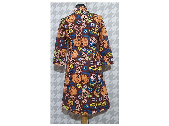 Moschino Cheap And Chic Langer Blazer Mantel Baumwolle Mehrfarben - Ansicht 3