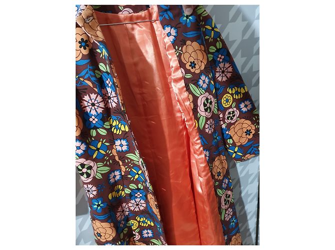Moschino Cheap And Chic Langer Blazer Mantel Baumwolle Mehrfarben - Ansicht 5