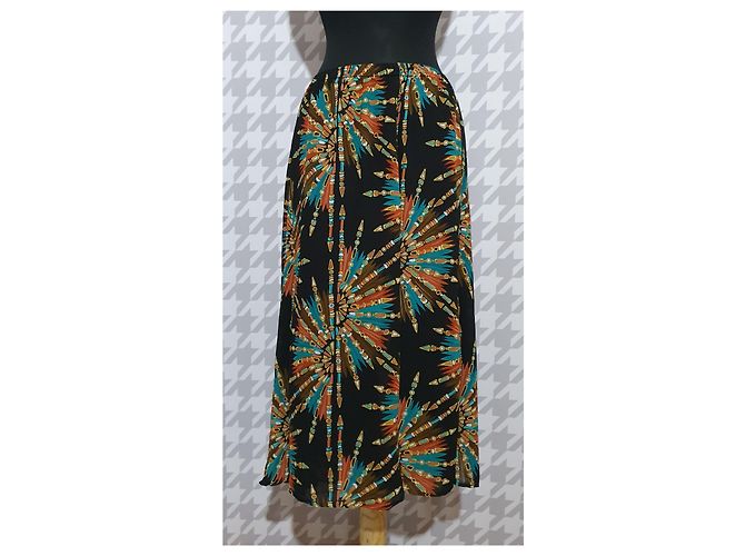 Bob Mackie Maxirock mehrfarbig Polyester XXL Mehrfarben - Ansicht 2