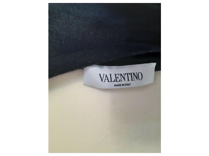 Vestido de encaje drapeado Valentino Negro - vista 4