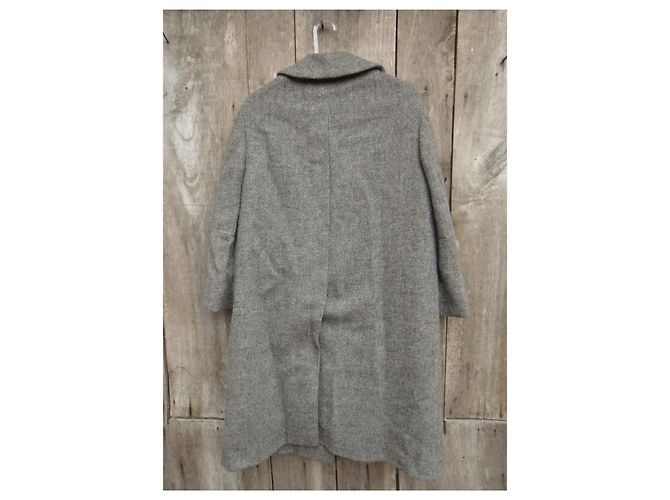 Autre Marque cappotto vintage in Harris Tweed t 38 Grigio - vista 4