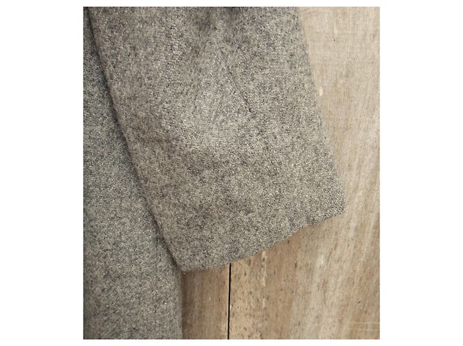 Autre Marque cappotto vintage in Harris Tweed t 38 Grigio - vista 5