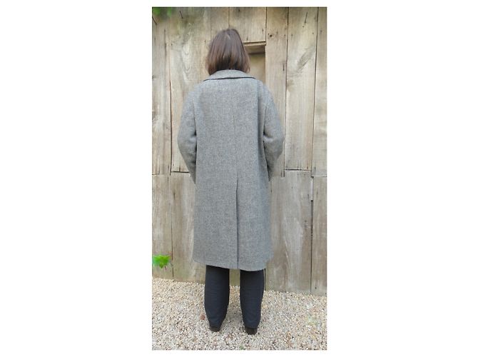 Autre Marque cappotto vintage in Harris Tweed t 38 Grigio - vista 7