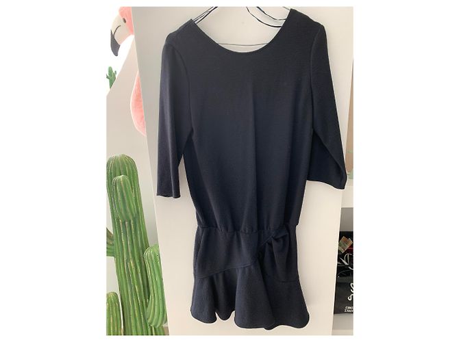 Abito corto con balze Ba&Sh blu navy - vista 4