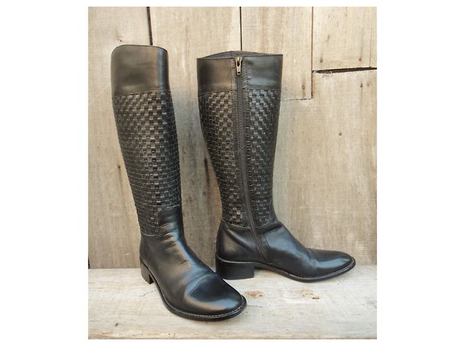 botas trenzadas Max Mara p 36 Negro - vista 3