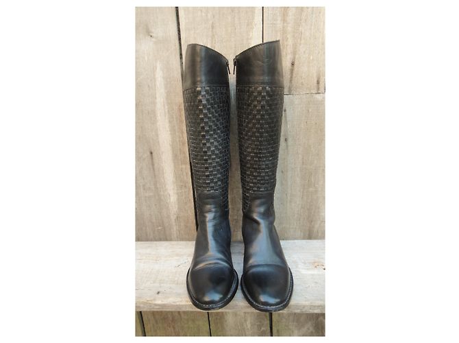botas trenzadas Max Mara p 36 Negro - vista 4