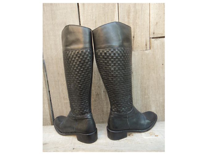botas trenzadas Max Mara p 36 Negro - vista 6