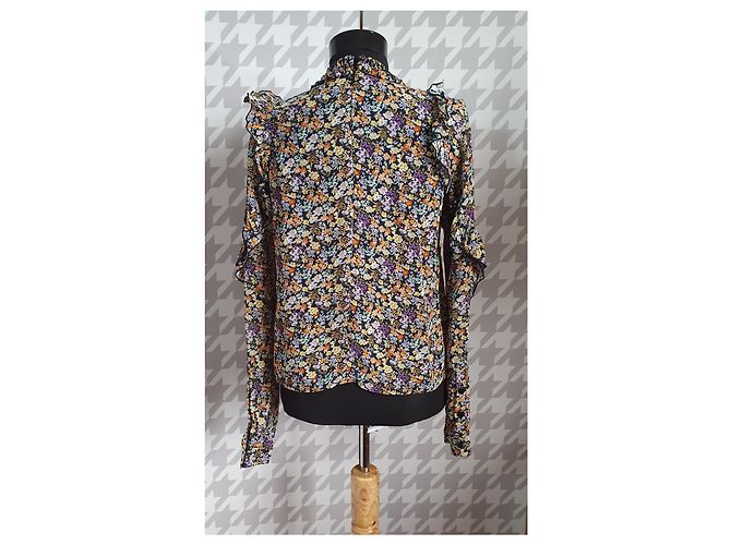 Autre Marque Birgitte Herskind Blumenbluse aus Viskose Mehrfarben - Ansicht 3