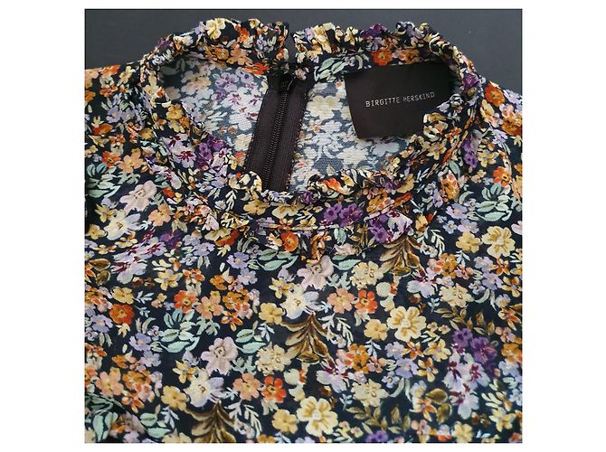 Autre Marque Birgitte Herskind Blumenbluse aus Viskose Mehrfarben - Ansicht 4
