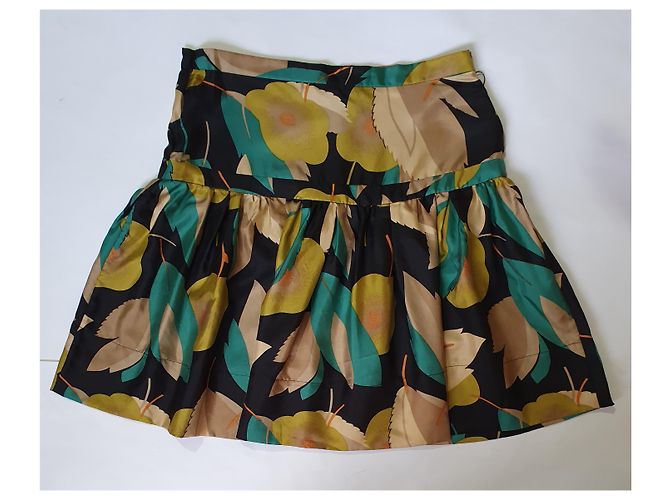 Falda de seda con estampado floral French Connection Multicolor - vista 2