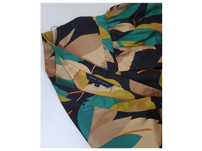 Falda de seda con estampado floral French Connection Multicolor - vista 3