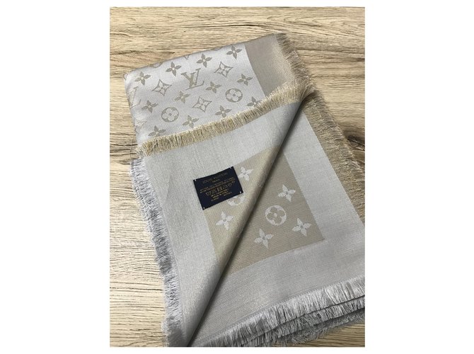 Scialle Louis Vuitton greige Grigio - vista 2