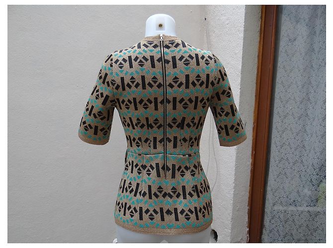 Pull Marni Noir et Doré Multicolore - vue 5