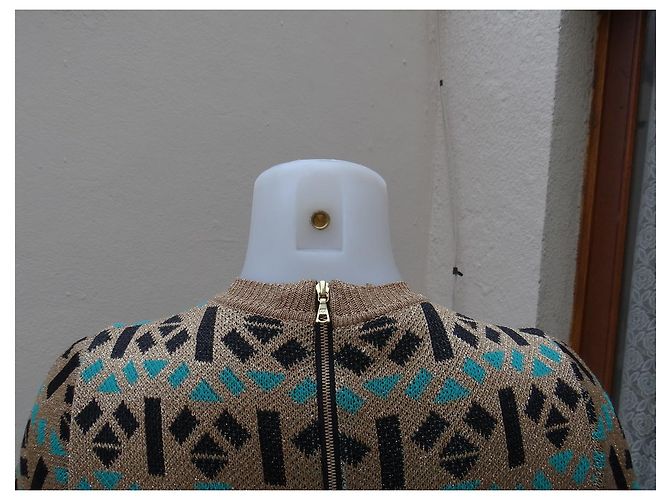 Pull Marni Noir et Doré Multicolore - vue 6