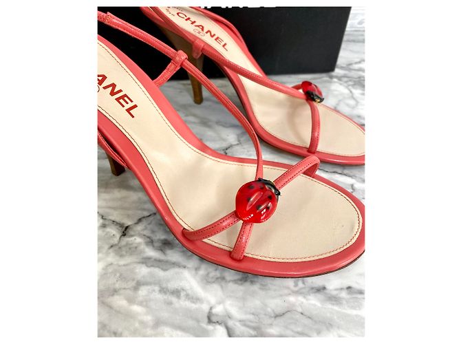 Nuovi sandali Chanel 38,5 Rosa - vista 4
