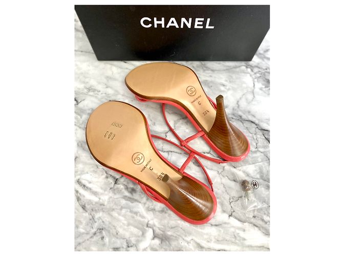 Nuovi sandali Chanel 38,5 Rosa - vista 5