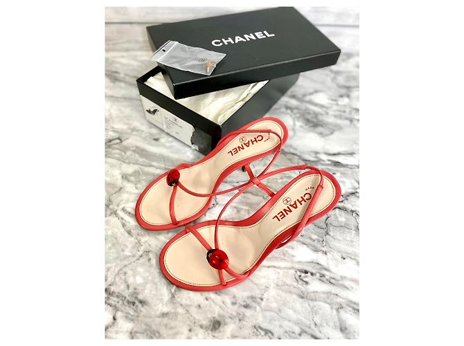 Nuovi sandali Chanel 38,5 Rosa - vista 6