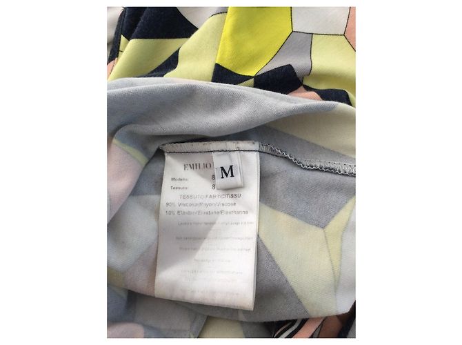 Top Emilio Pucci Fiore manga larga estampado signature Multicolor - vista 3