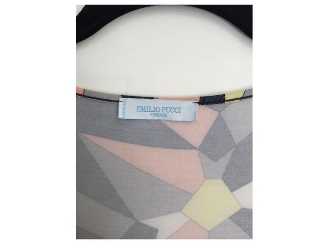 Top Emilio Pucci Fiore manga larga estampado signature Multicolor - vista 4