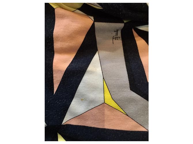 Top Emilio Pucci Fiore manga larga estampado signature Multicolor - vista 5