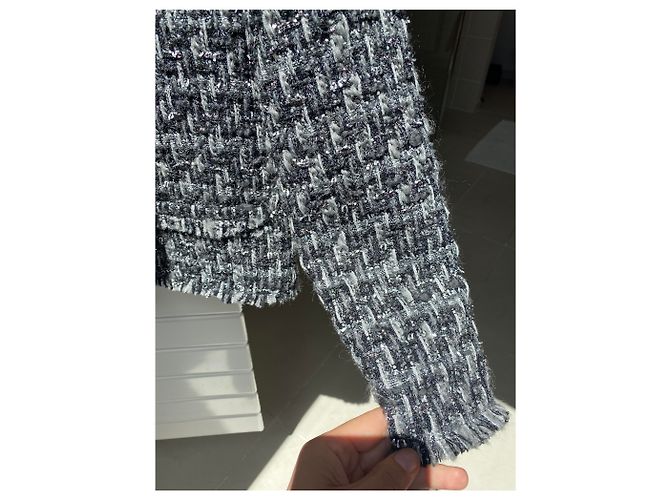 Iro Tweed Jacke Grau - Ansicht 3